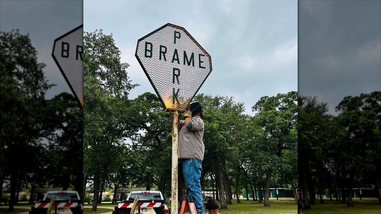 Bellmead Brame Park sign