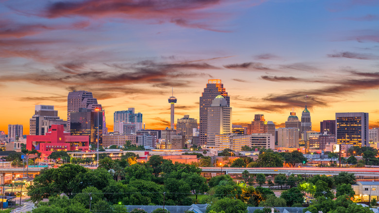 city view of San Antonio Texas
