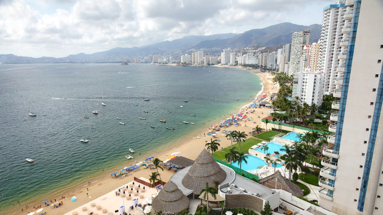 Aerial views of Acapulco