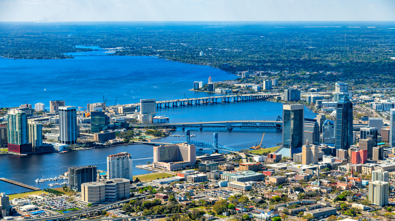 Aerial view of Jacksonville