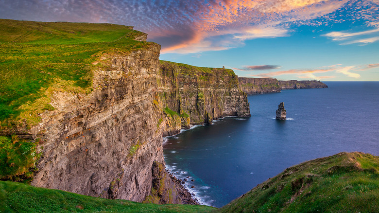 Cliffs of Moher at sunset 