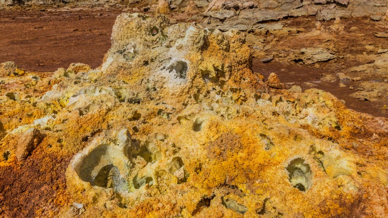 Salt formations in Danakil Depression 