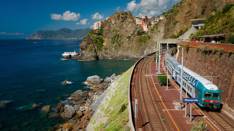 Train station in Manarola, Cinque Terre