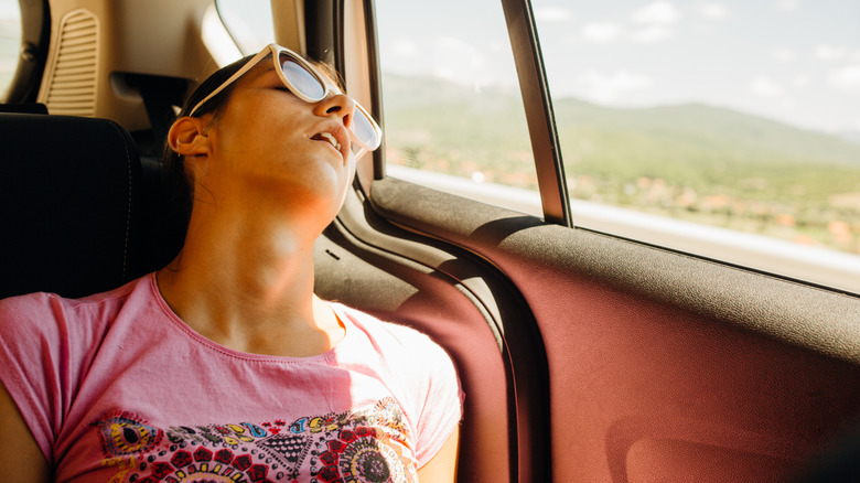 Napping in car