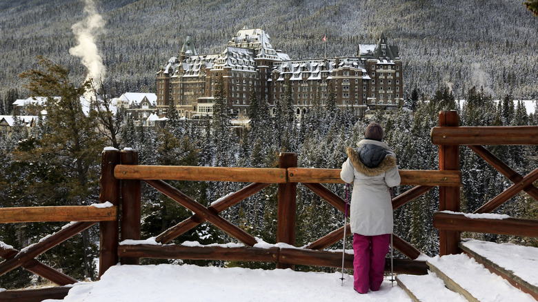 Woman in Banff National Park