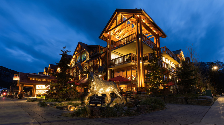 Moose Hotel & Suites at night