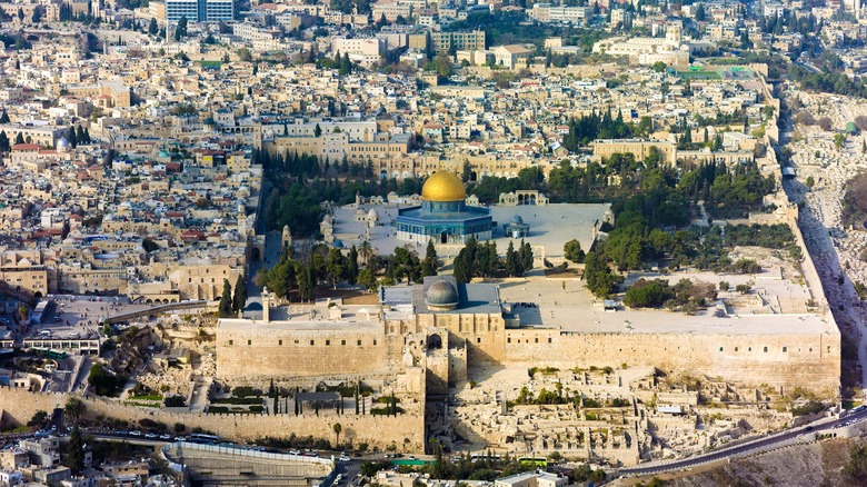 Bird's eye view of Jerusalem