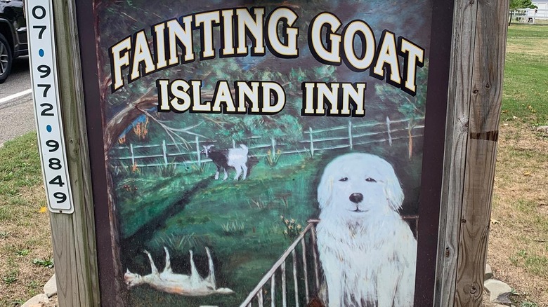 Fainting Goat Inn sign