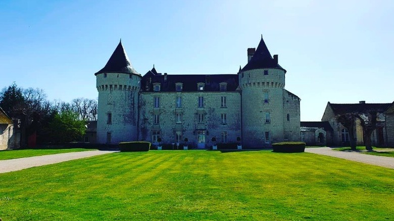 Le Château de Marçay from a front angle view