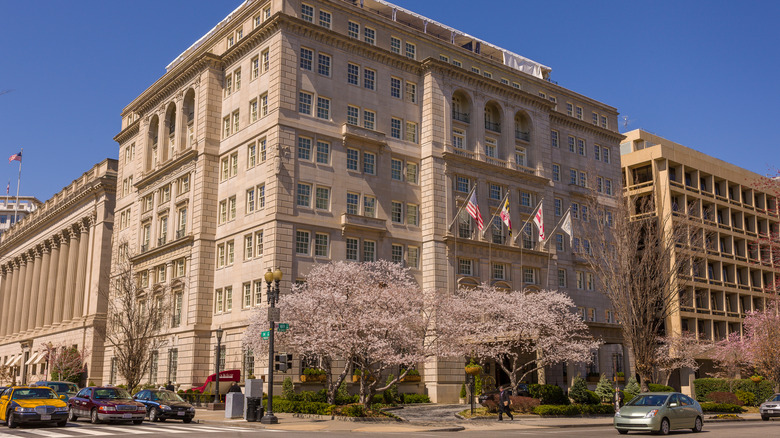 the Hay-Adams Hotel on a sunny day