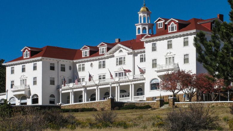 Stanley Hotel from a low angle shot