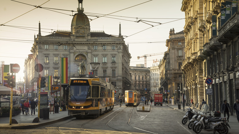 downtown Milan