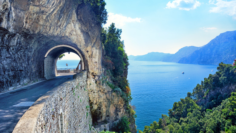 The Amalfi Coast road