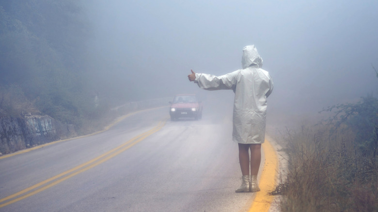 hitchhiker in the mist