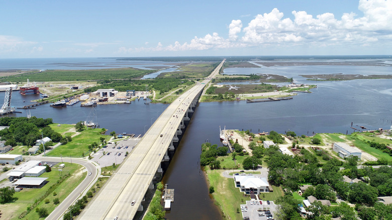 Pascagoula River bird's eye view