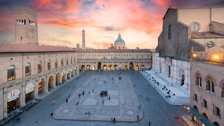 Sunset in Bologna, Italy