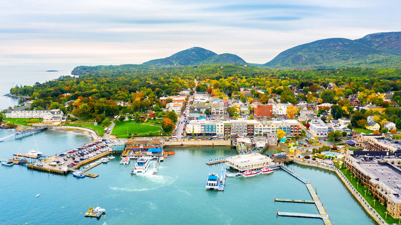 Bar Harbor from above