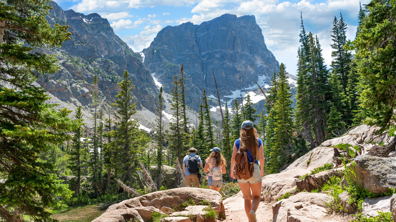 Hikers in Rocky Mountain National Park