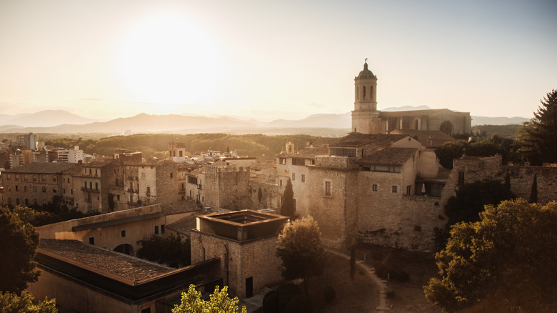 Aerial view of Girona, Spain