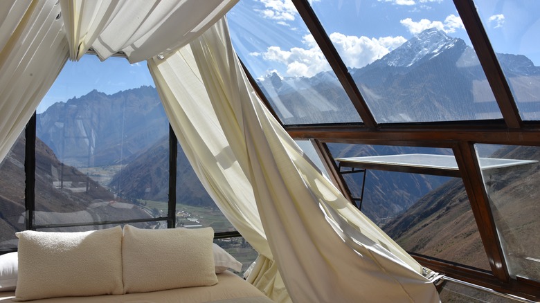 hotel view of Sacred Valley, Peru
