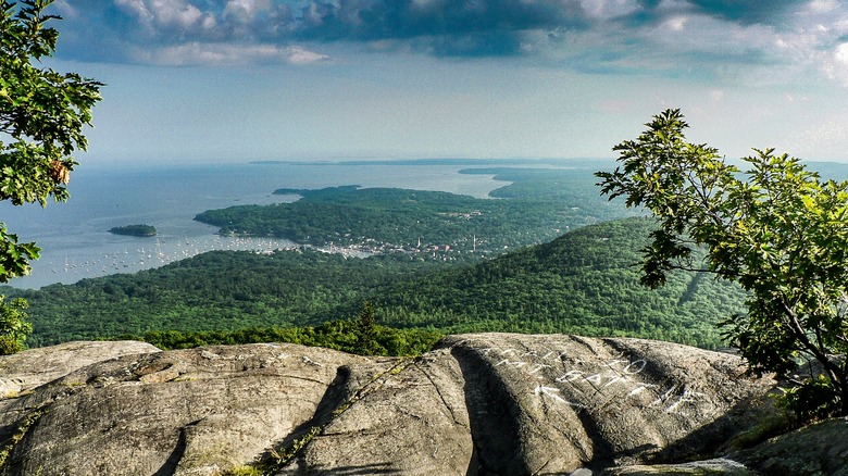 Camden Hills State Park aerial view