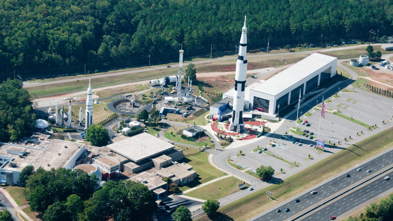 Arial view of the US Space Center