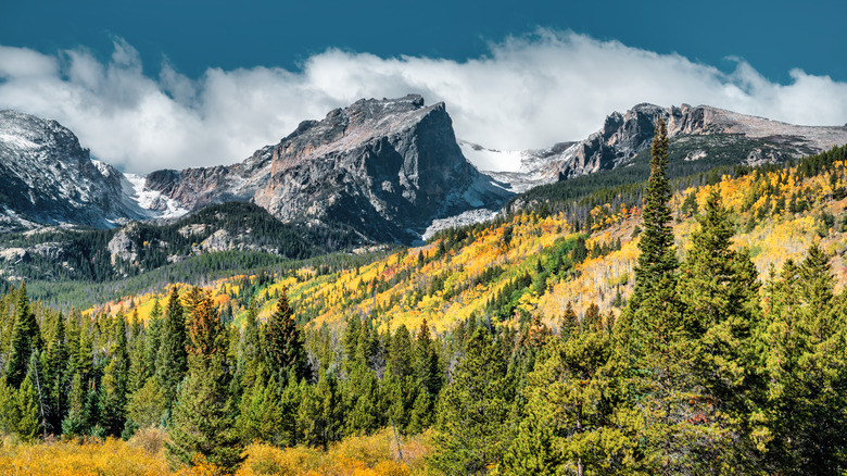 View of Hallett Peak in Colorado