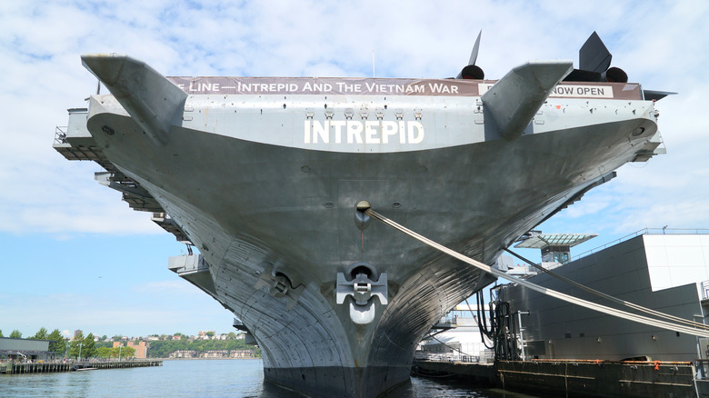 front view of Intrepid museum
