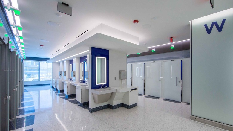 BWI Airport new restroom interior