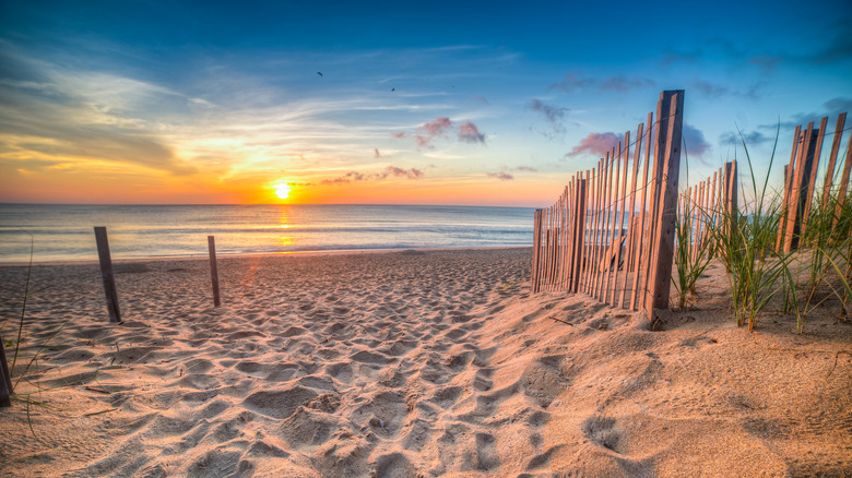 Stunning natural coastline of Outer Banks