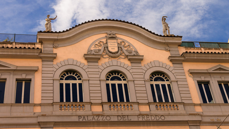 The exterior of Palazzo del Freddo.