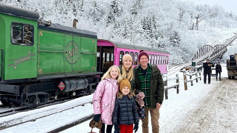 Family by train