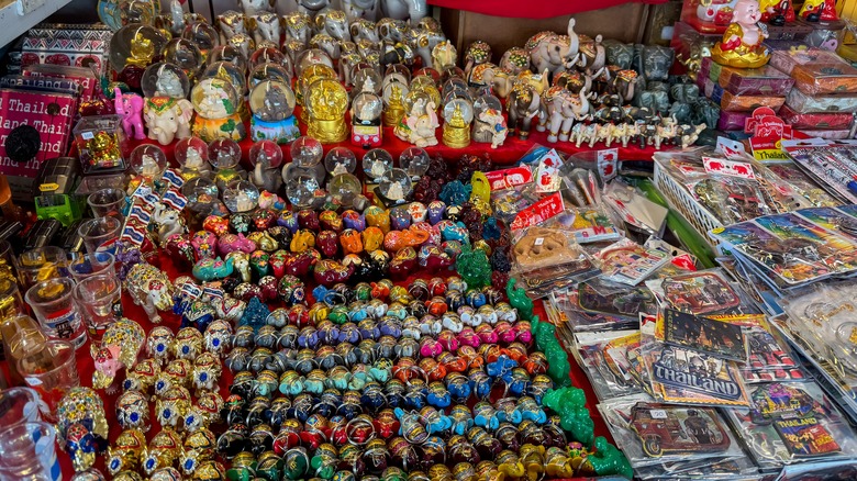 Colorful Thai souvenirs