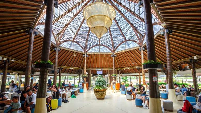 Samui International Airport waiting area