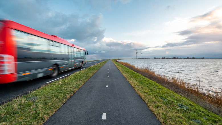 Bus near Marken, Netherlands