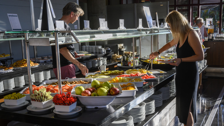 Hotel breakfast buffet in Portugal