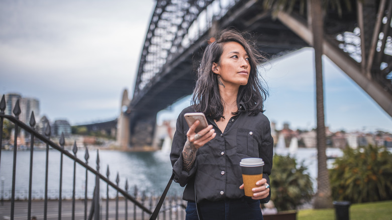 Young traveler in Australia