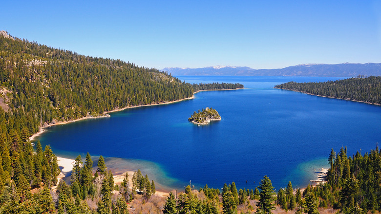 Lake Tahoe's deep blue waters