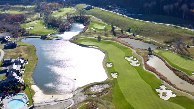 Silo Ridge Golf Course from above