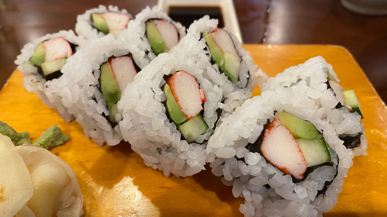 California rolls close up