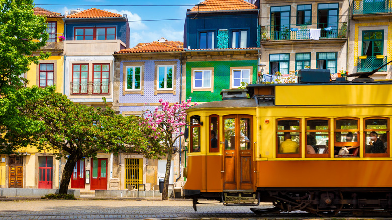 A colorful photo of Porto, Portugal's Ribeira area