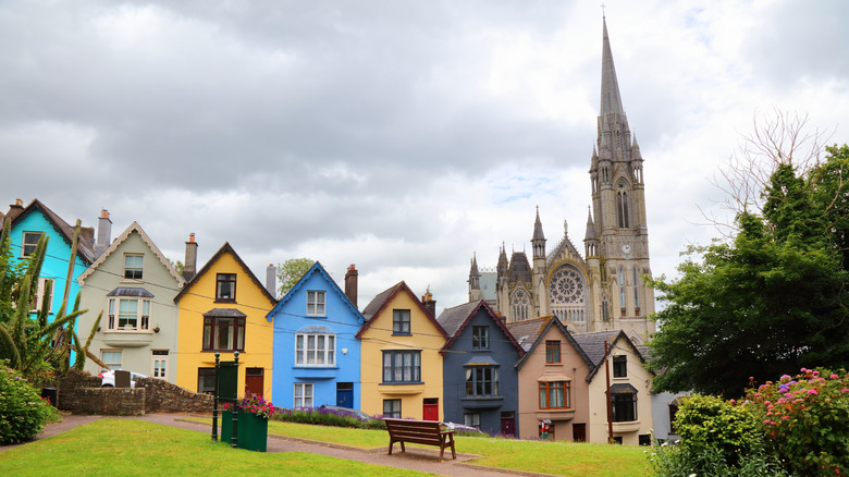 Colorful houses in Cork county, Ireland