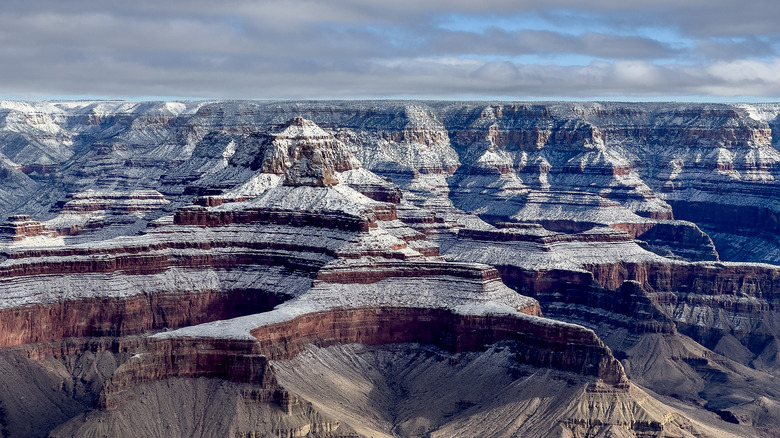 The Grand Canyon's North Rim covered with snow