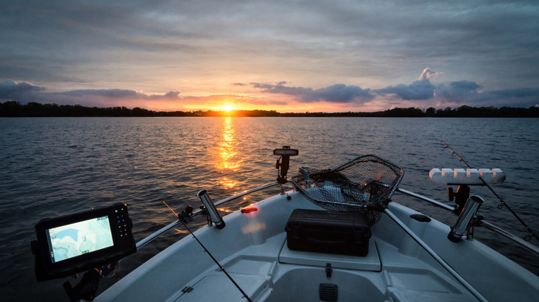 Fishing boat out on the water