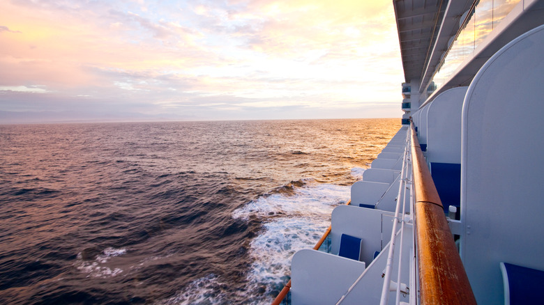 Cruise ship balcony