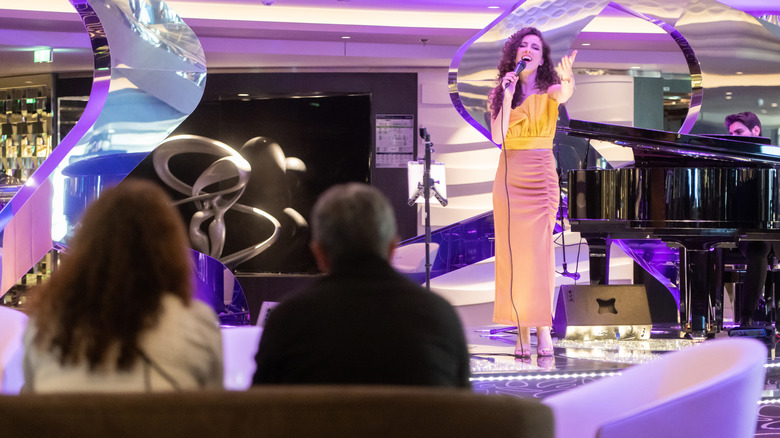 Performer on a cruise ship