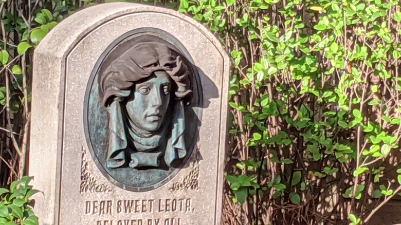 Gravestone at Haunted Mansion