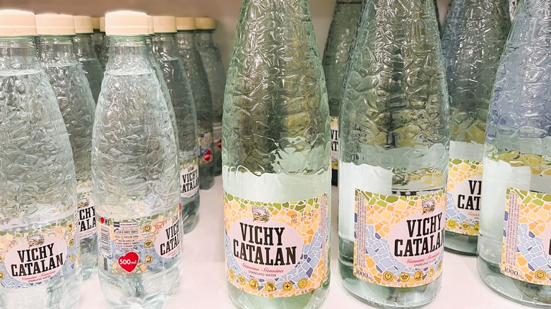 Bottles of Vichy Catalan water in Spain