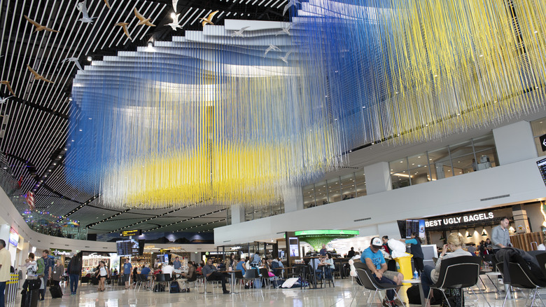 Art installation in airport