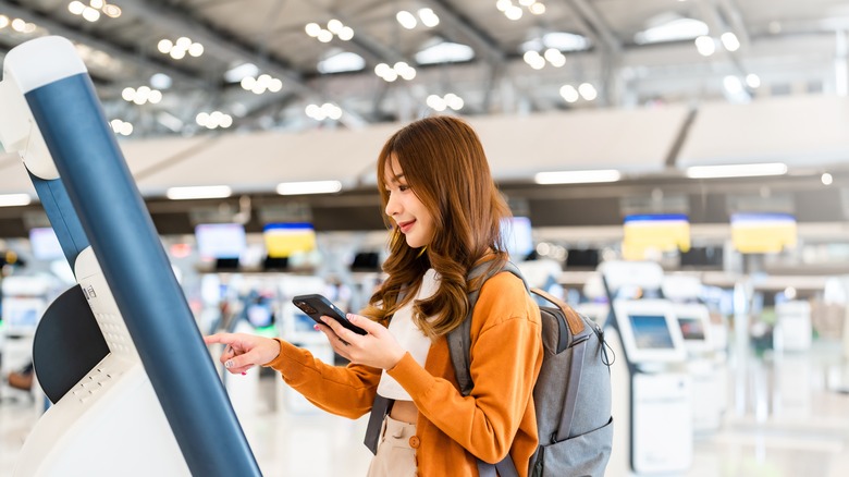 Airport self check-in